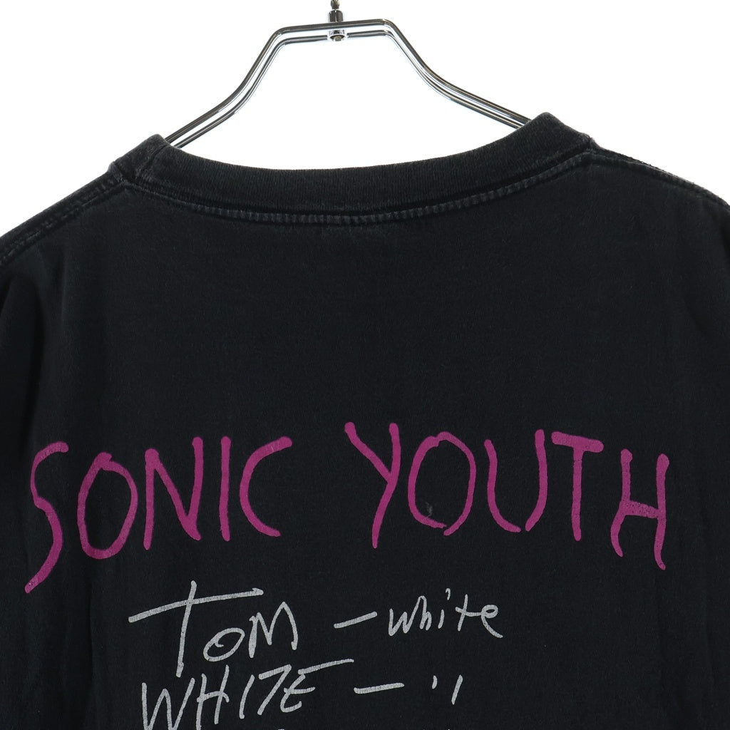 VINTAGE(ヴィンテージ) 90S VINTAGE SONIC YOUTH DISAPPEARER Euro ソニックユース ディサピアー ユーロ 両面プリント クルーネック 半袖Tシャツ カットソー