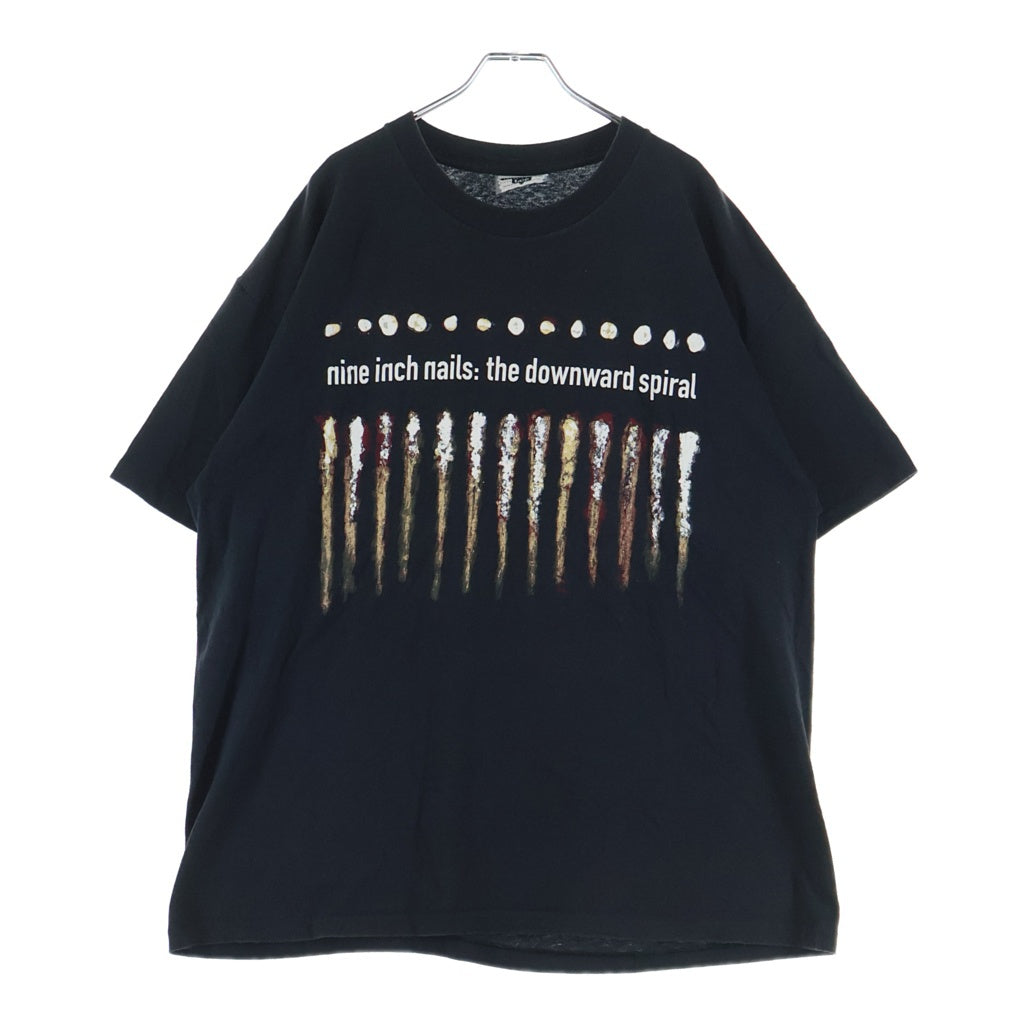 VINTAGE(ヴィンテージ) 90S VINTAGE NINE INCH NAILS THE DOWNWARD SPIRAL LEE USA製 ナインインチネイルズ ダウンワード スパイラル 両面プリント クルーネック 半袖Tシャツ