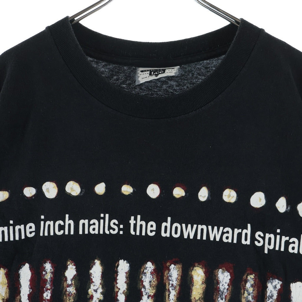 VINTAGE(ヴィンテージ) 90S VINTAGE NINE INCH NAILS THE DOWNWARD SPIRAL LEE USA製 ナインインチネイルズ ダウンワード スパイラル 両面プリント クルーネック 半袖Tシャツ