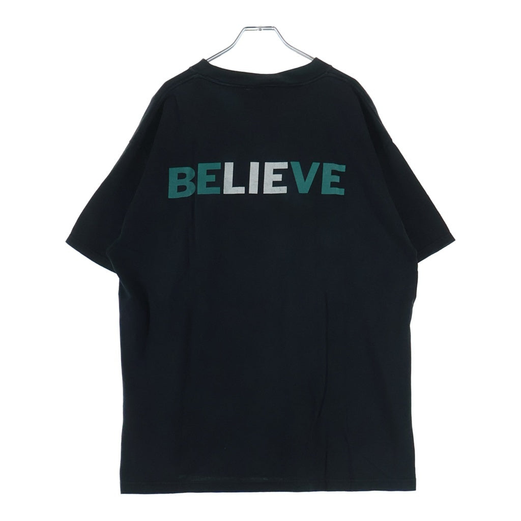 VINTAGE(ヴィンテージ) 90S VINTAGE MARILYN MANSON BELIEVE MARILYN MANSON TAG ヴィンテージ マリリンマンソン ビリーブ 両面プリント クルーネック 半袖Tシャツ カットソー ブラック