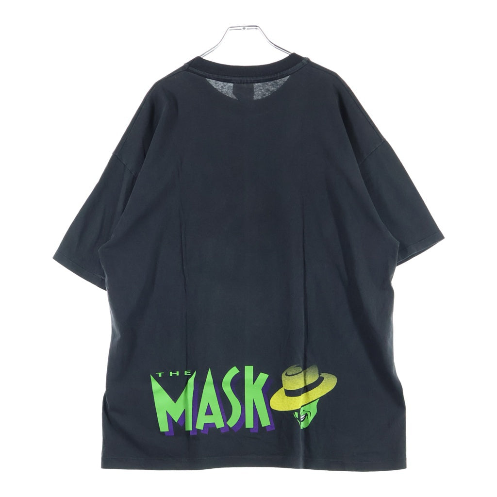 VINTAGE(ヴィンテージ) 90S THE MASK DO YA FEEL LUCKY ヴィンテージ USA製 マスク ドゥーヤフィールラッキー 両面プリント クルーネック 半袖Tシャツ カットソー ブラック