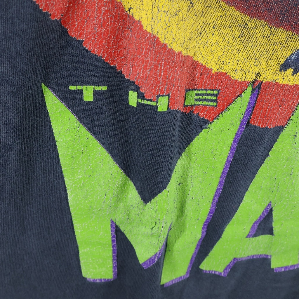 VINTAGE(ヴィンテージ) 90S THE MASK MILO ヴィンテージ USA製 マスク マイロ フロントプリント クルーネック 半袖Tシャツ カットソー ブラック