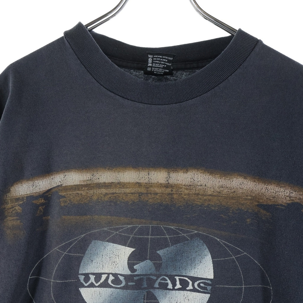 VINTAGE(ヴィンテージ) 90S VINTAGE WU-TANG CLAN WUTANG FOREVER ヴィンテージ ウータンクラン ウータンフォーエバー 両面プリント クルーネック 半袖Tシャツ カットソー ブラック