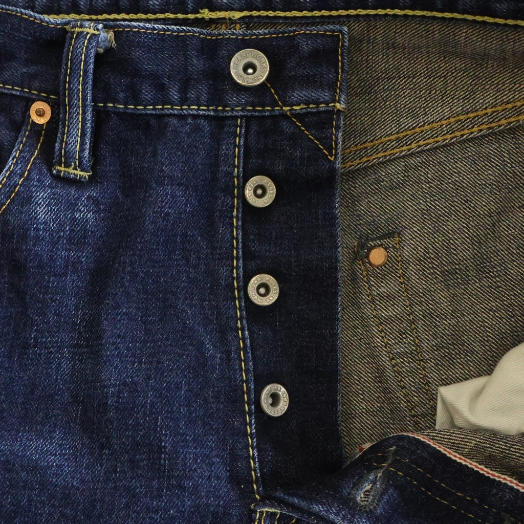 IRON HEART(アイアンハート) 634S-18 18oz セルビッチ ストレートデニムパンツ インディゴ