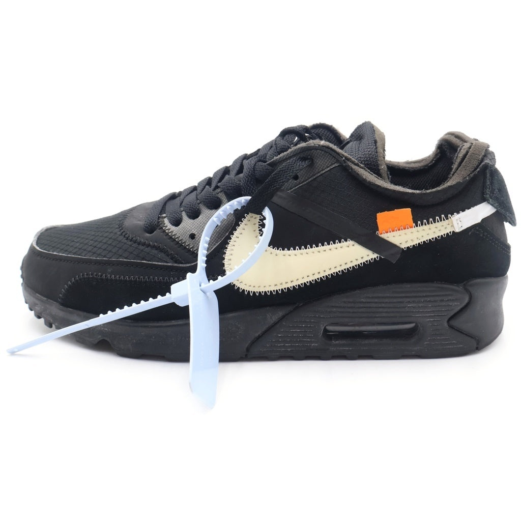 NIKE(ナイキ) ×OFF-WHITE AIR MAX 90 オフホワイト エアマックス90 ローカットスニーカー ブラック US8/26cm AA7293-001