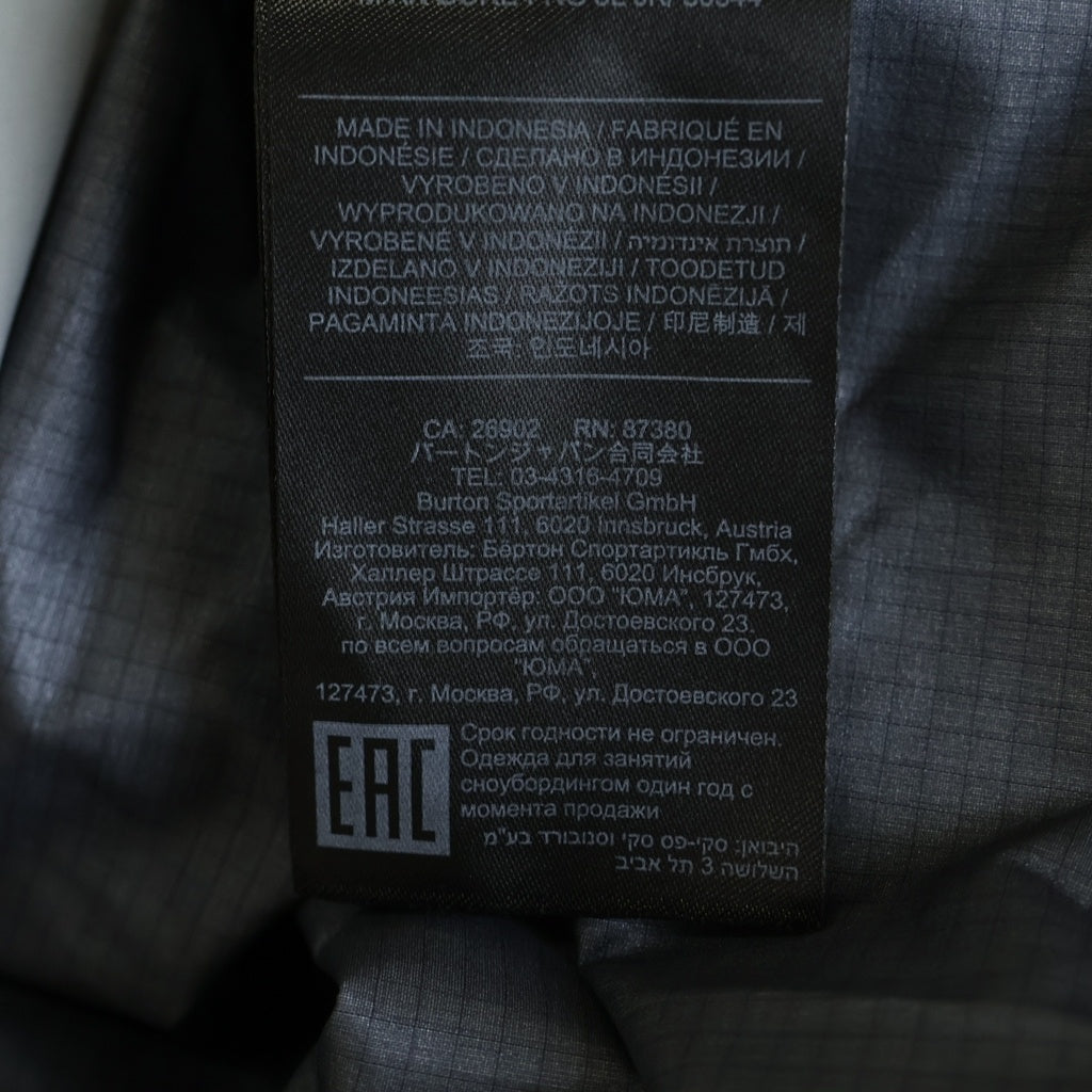 BURTON(バートン) ×Fragment AK GORE-TEX 3L フラグメントデザイン アクマー ゴアテックス スノーボードジャケット グレー