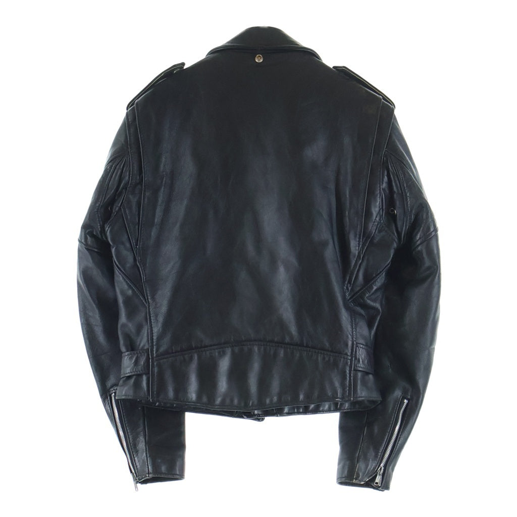 SCHOTT(ショット) 80S VINTAGE 618 RIDERS USA製 バイカータグ ヴィンテージ レザー ダブルライダースジャケット ブラック