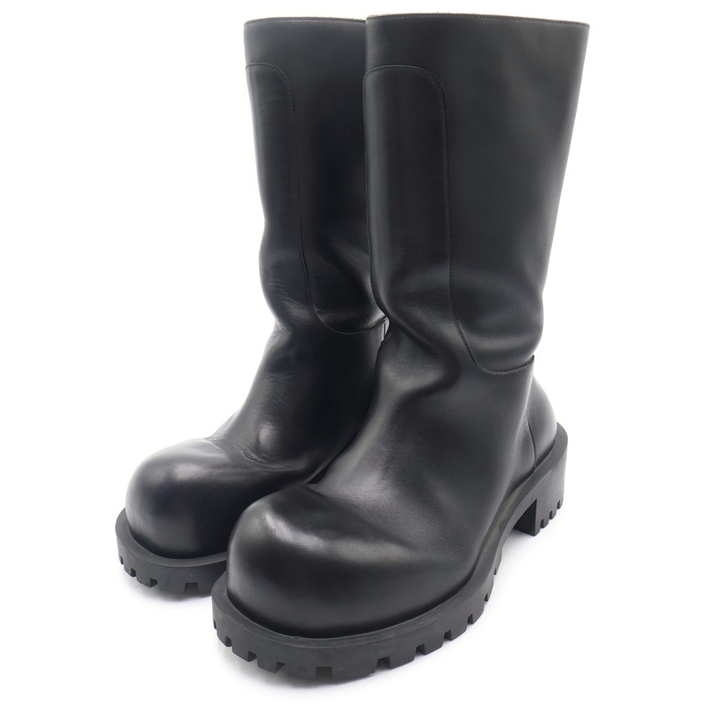 BALENCIAGA(バレンシアガ) HUMMER LEATHER BOOTS ハマー レザーロングブーツ シューズ ブラック 712810