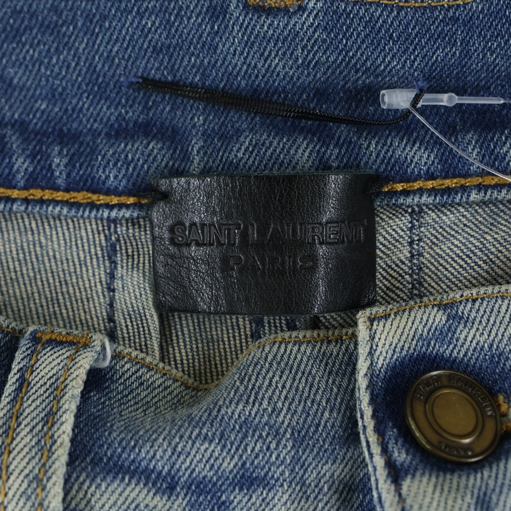 SAINT LAURENT PARIS(サンローランパリ) 17SS エディ期 ヴィンテージ加工 ストレッチデニムパンツ スキニージーンズ インディゴ 434226 Y850M