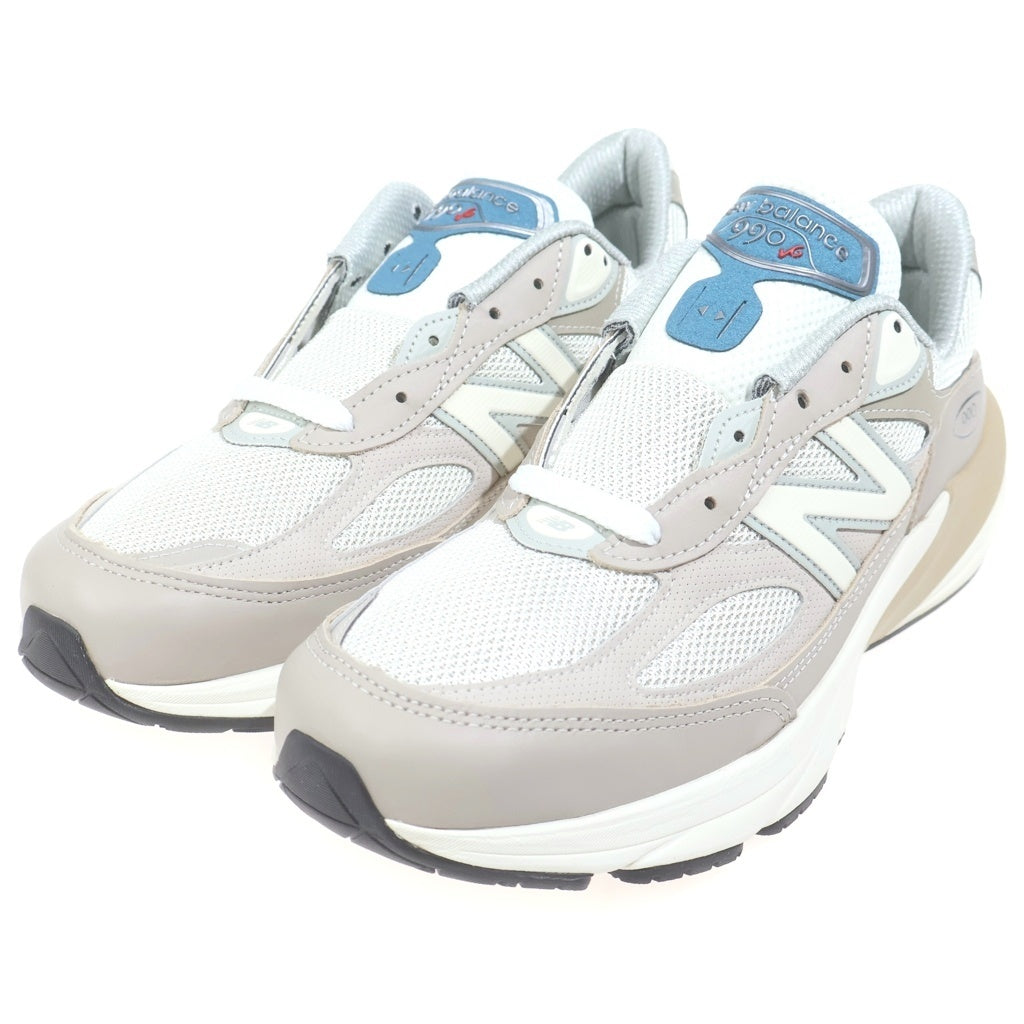 New Balance(ニューバランス) 996V6 レザー メッシュ ローカットスニーカー ベージュ US9.5/27.5cm U990MM6