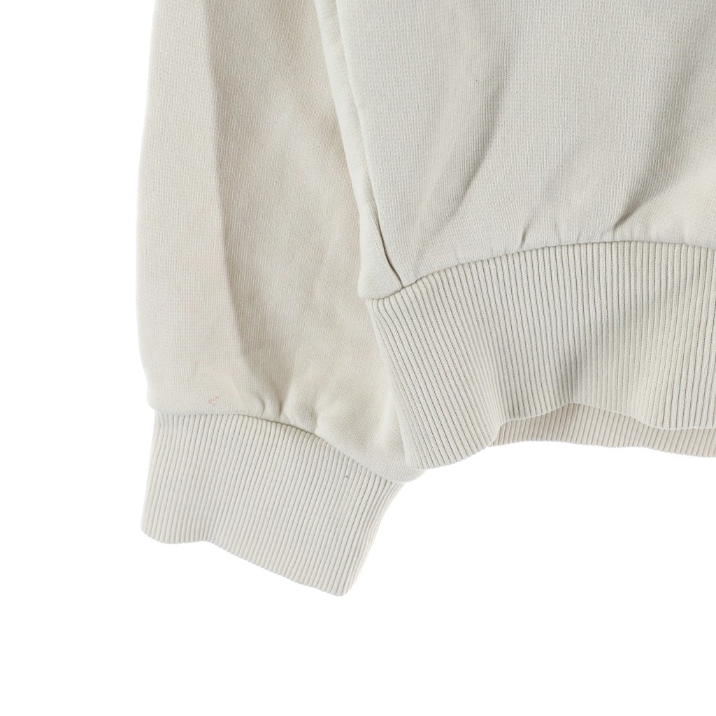 KITH(キス) QUARTER ZIP NELSON PULLOVER ロゴ刺繍 ハーフジップ プルオーバー スウェットトレーナー アイボリー 25-070-060-0011-3-0