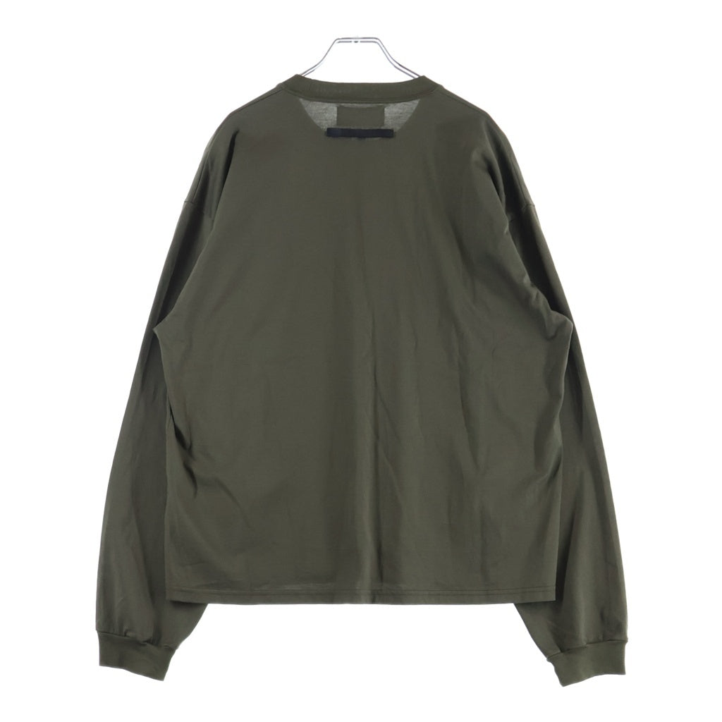 Stein(シュタイン) ×KITH OVERSIZED POCKET L/S TEE キス オーバーサイズ クルーネック長袖Tシャツ カットソー カーキ ST.1361