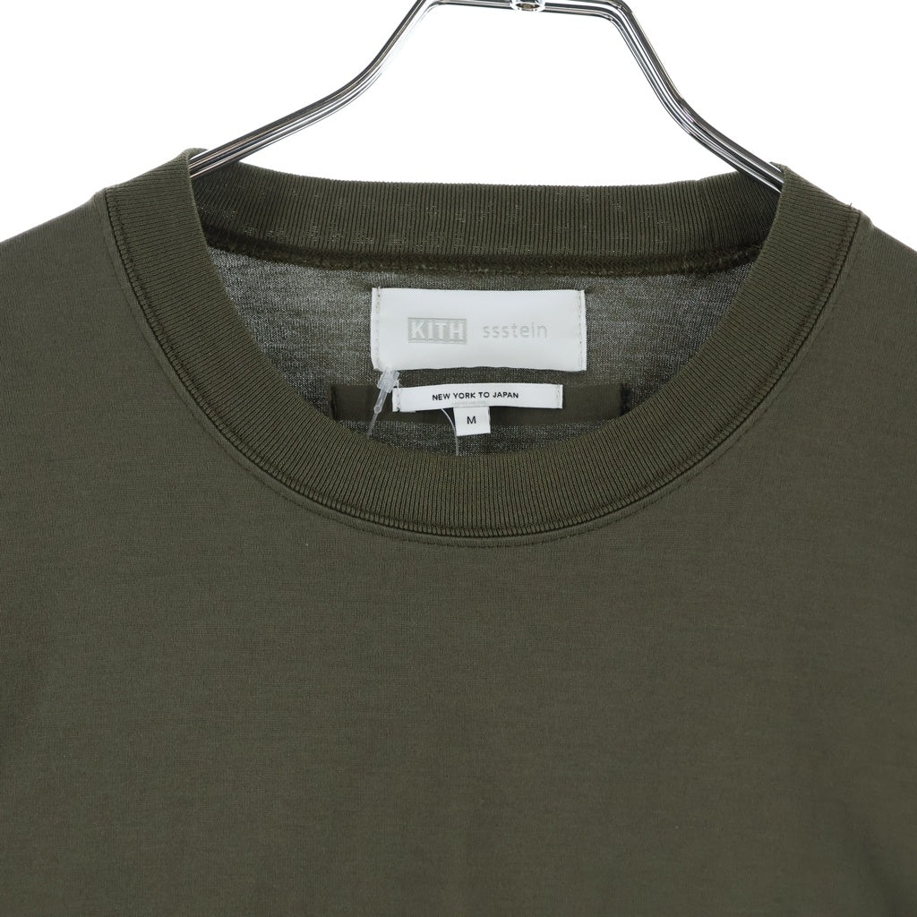 Stein(シュタイン) ×KITH OVERSIZED POCKET L/S TEE キス オーバーサイズ クルーネック長袖Tシャツ カットソー カーキ ST.1361