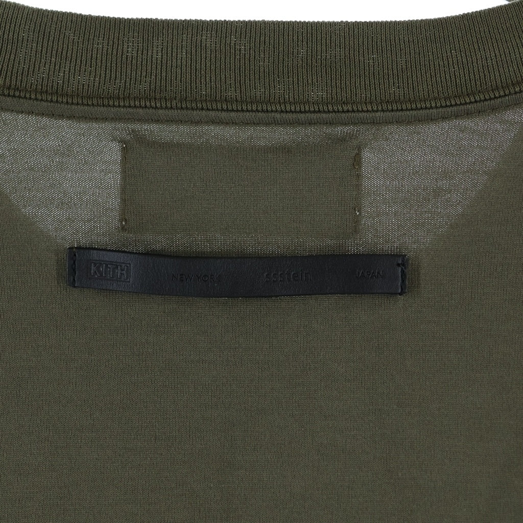 Stein(シュタイン) ×KITH OVERSIZED POCKET L/S TEE キス オーバーサイズ クルーネック長袖Tシャツ カットソー カーキ ST.1361