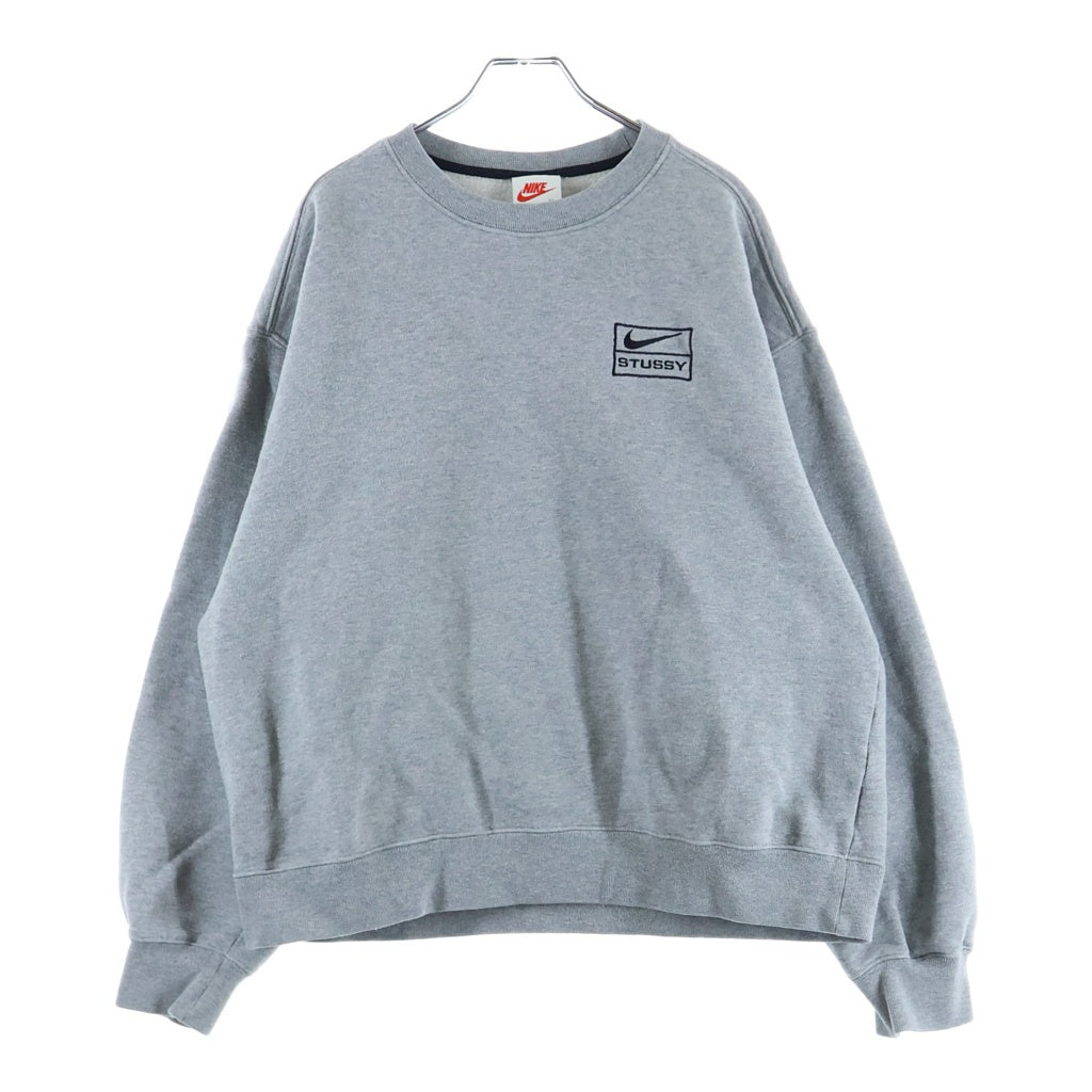STUSSY(ステューシー) ×NIKE Fleece Crew ナイキ フリース クルー トレーナー グレー
