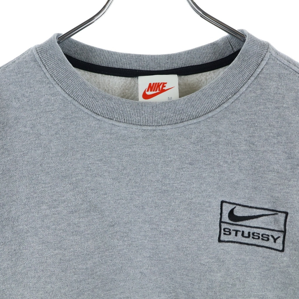 STUSSY(ステューシー) ×NIKE Fleece Crew ナイキ フリース クルー トレーナー グレー