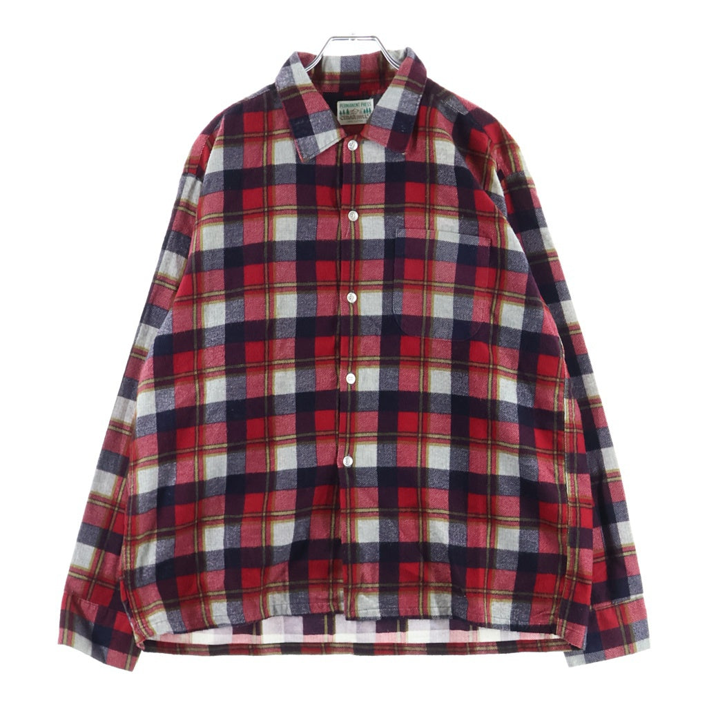 VINTAGE(ヴィンテージ) 60-70S VINTAGE CEDER HILL L/S WOOL SHIRT ヴィンテージ チェック柄 長袖ウールシャツ レッド
