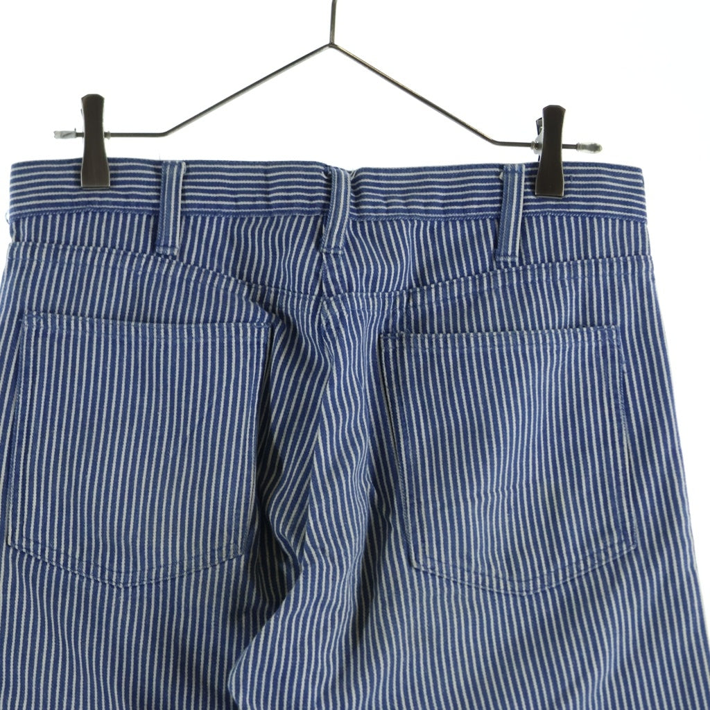VINTAGE(ヴィンテージ) 50-60S VINTAGE HICKORY STRIPE PANTS ヴィンテージ GRIPPER ZIPPER ヒッコリーストライプ ストレートワークパンツ ブルー/ホワイト