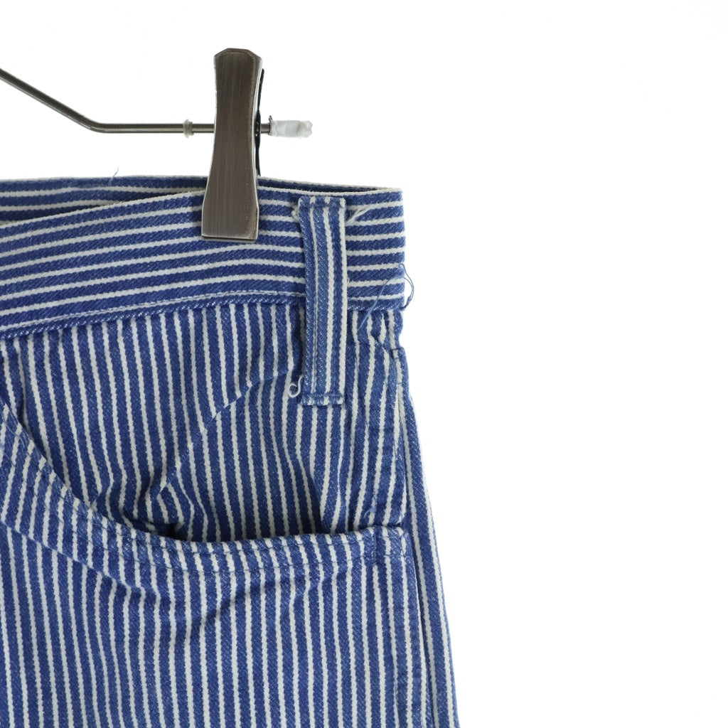 VINTAGE(ヴィンテージ) 50-60S VINTAGE HICKORY STRIPE PANTS ヴィンテージ GRIPPER ZIPPER ヒッコリーストライプ ストレートワークパンツ ブルー/ホワイト