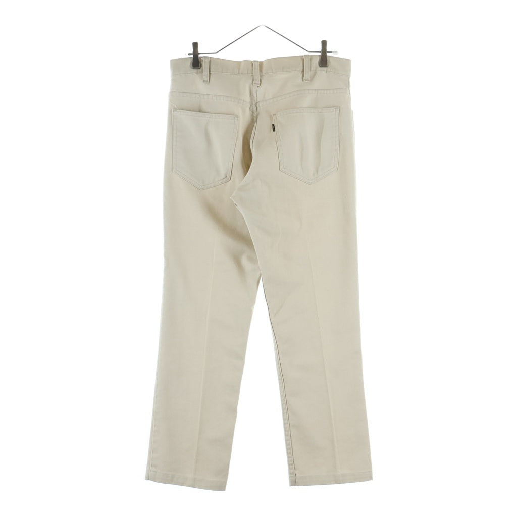 Levi's(リーバイス) 60-70S VINTAGE 518 STA-PREST ヴィンテージ スタプレ カツラギ ボタン裏刻印10 42TALONジッパー BIG E ジップフライストレートパンツ ホワイト