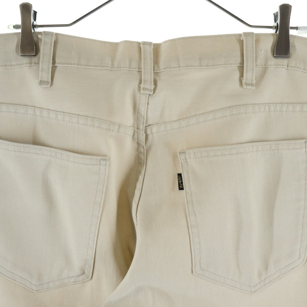 Levi's(リーバイス) 60-70S VINTAGE 518 STA-PREST ヴィンテージ スタプレ カツラギ ボタン裏刻印10 42TALONジッパー BIG E ジップフライストレートパンツ ホワイト