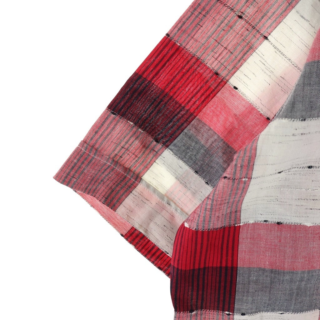 VINTAGE(ヴィンテージ) 60-70S VINTAGE PRINCETON SPORTSWEAR S/S PLAID SHIRT ヴィンテージ プリンストンスポーツウェアー チェック柄 半袖オープンカラーシャツ レッド/ホワイト