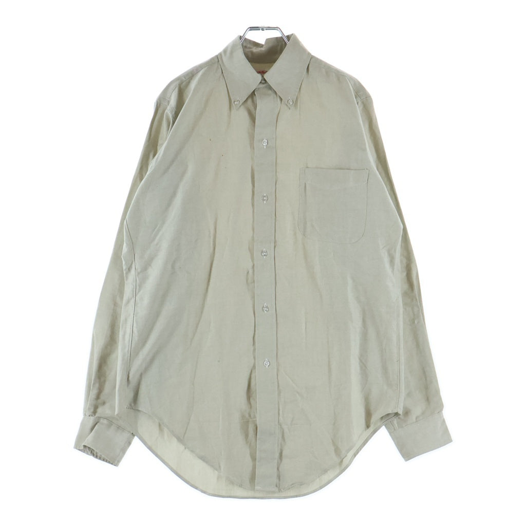 BROOKS BROTHERS(ブルックス ブラザーズ) 60-70S VINTAGE MAKERS 6 BUTTON SHIRT ヴィンテージ 6ボタン 長袖ボタンダウンシャツ アイボリー
