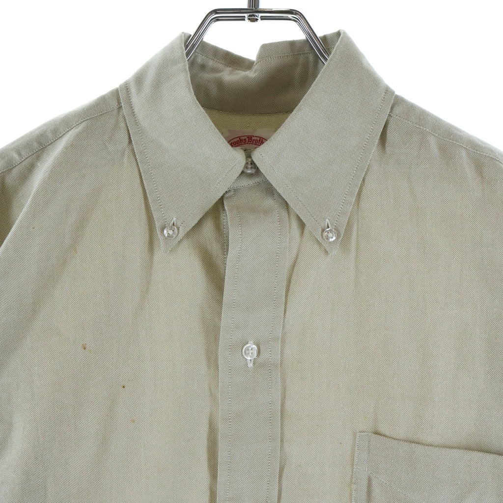 BROOKS BROTHERS(ブルックス ブラザーズ) 60-70S VINTAGE MAKERS 6 BUTTON SHIRT ヴィンテージ 6ボタン 長袖ボタンダウンシャツ アイボリー