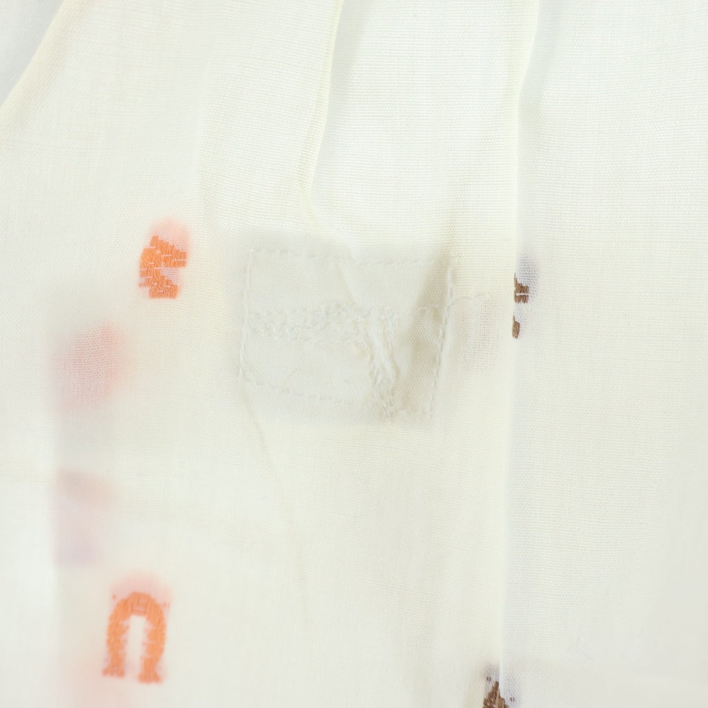 McGREGOR(マクレガー) 50S VINTAGE S/S OPEN COLLAR SHIRT ヴィンテージ 総柄デザイン ボックス 半袖オープンカラー 開襟シャツ ホワイト