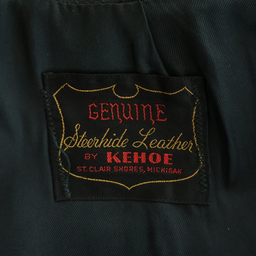 VINTAGE(ヴィンテージ) 60-70S VINTAGE KEHOE SINGLE RIDERS JACKET ヴィンテージ ステアハイド シングルレザー ライダースジャケット ブラック