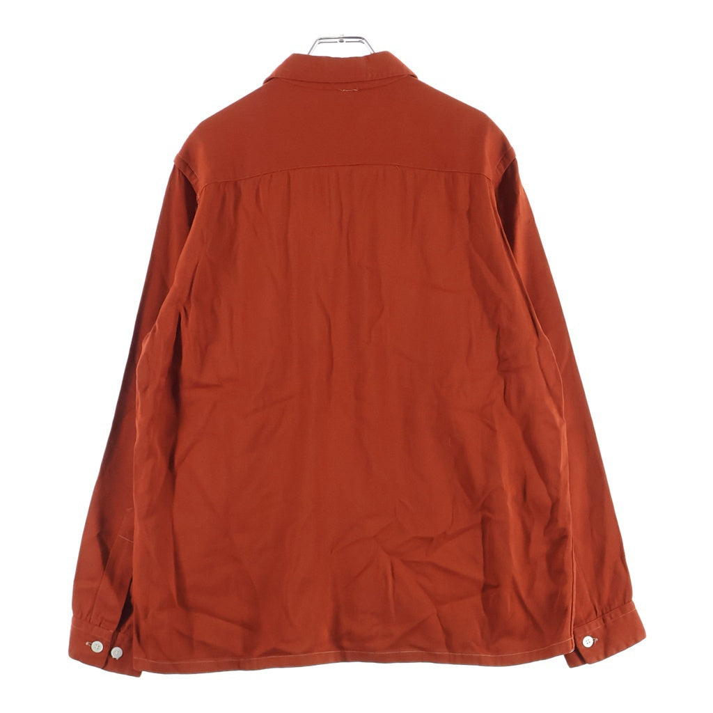VINTAGE(ヴィンテージ) 50S PENNY'S TOWNCRAFT RAYON GABARDINE L/S OPEN COLLAR SHIRT ヴィンテージ ぺニーズ タウンクラフト レーヨンギャバジン 長袖オープンカラー 開襟シャツ