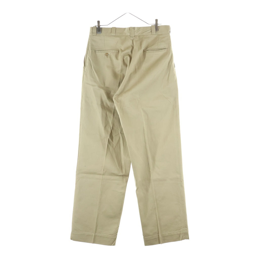 VINTAGE(ヴィンテージ) 60S VINTAGE U.S.ARMY CHINO TROUSERS ヴィンテージ ユーエスアーミー 米軍 TALONジッパー ジップフライチノパンツ カーキ