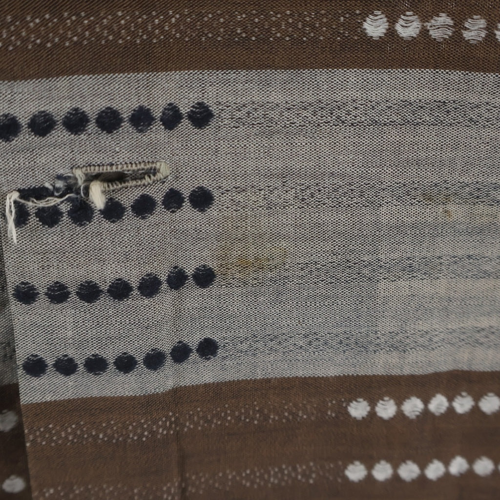 McGREGOR(マクレガー) 60S VINTAGE L/S OPEN COLLAR SHIRT ヴィンテージ 総柄デザイン 長袖オープンカラー 開襟シャツ ブラウン/グレー