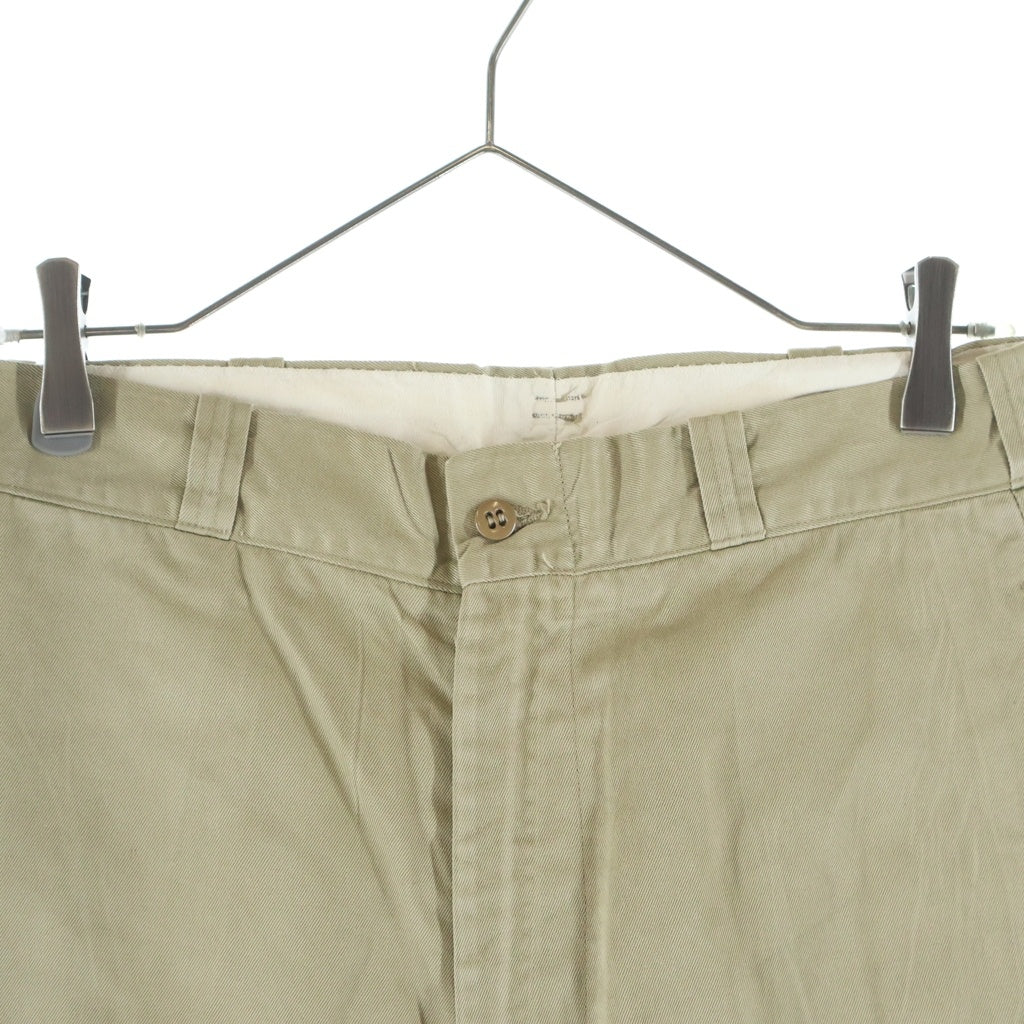 VINTAGE(ヴィンテージ) 60S VINTAGE U.S.ARMY CHINO TROUSERS ヴィンテージ ユーエスアーミー 米軍 RAPIDジッパー ジップフライチノパンツ カーキ