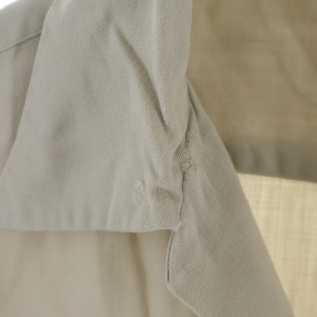 VINTAGE(ヴィンテージ) 50-60S VINTAGE GREELEY SQUARE RAYON GABARDINE L/S OPEN COLLAR SHIRT ヴィンテージ レーヨンギャバジン 長袖オープンカラー 開襟シャツ アイボリー