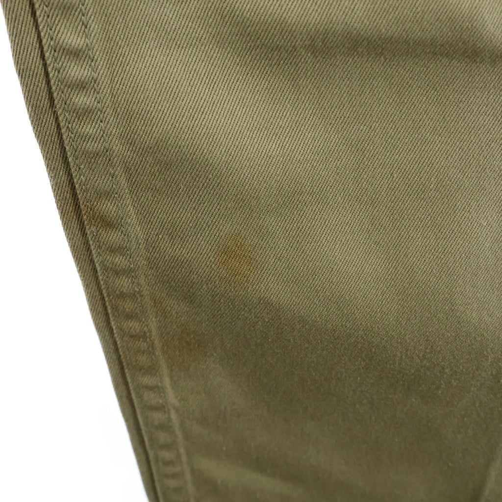VINTAGE(ヴィンテージ) 40-50S U.S ARMY M-45 CHINO TROUSERS ヴィンテージ ユーエスアーミー 米軍 尿素ボタン ボタンフライチノパンツ カーキ