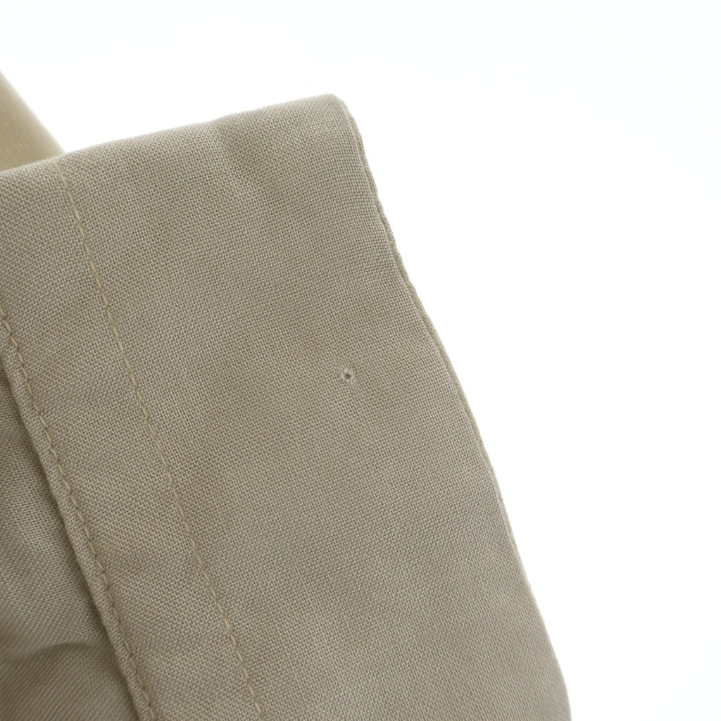 VINTAGE(ヴィンテージ) 60S VINTAGE PALM SPRINGS RAYON L/S OPEN COLLAR SHIRT ヴィンテージ レーヨン フロント刺繍 長袖オープンカラー 開襟シャツ ベージュ