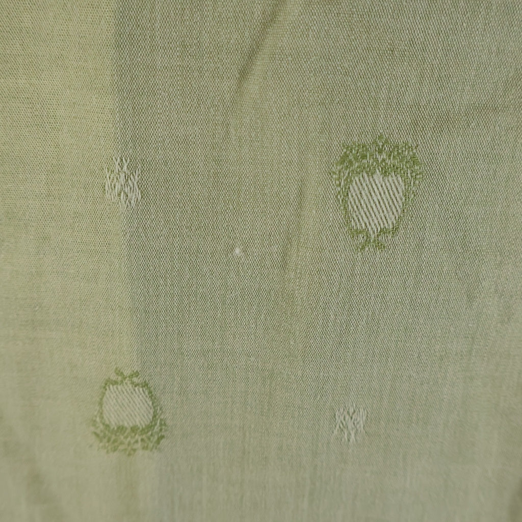 VINTAGE(ヴィンテージ) 50-60S VINTAGE POLACHECK'S MILWAUKEE COTTON L/S SHIRT ヴィンテージ 総柄刺繍 長袖コットンオープンカラー 開襟シャツ グリーン