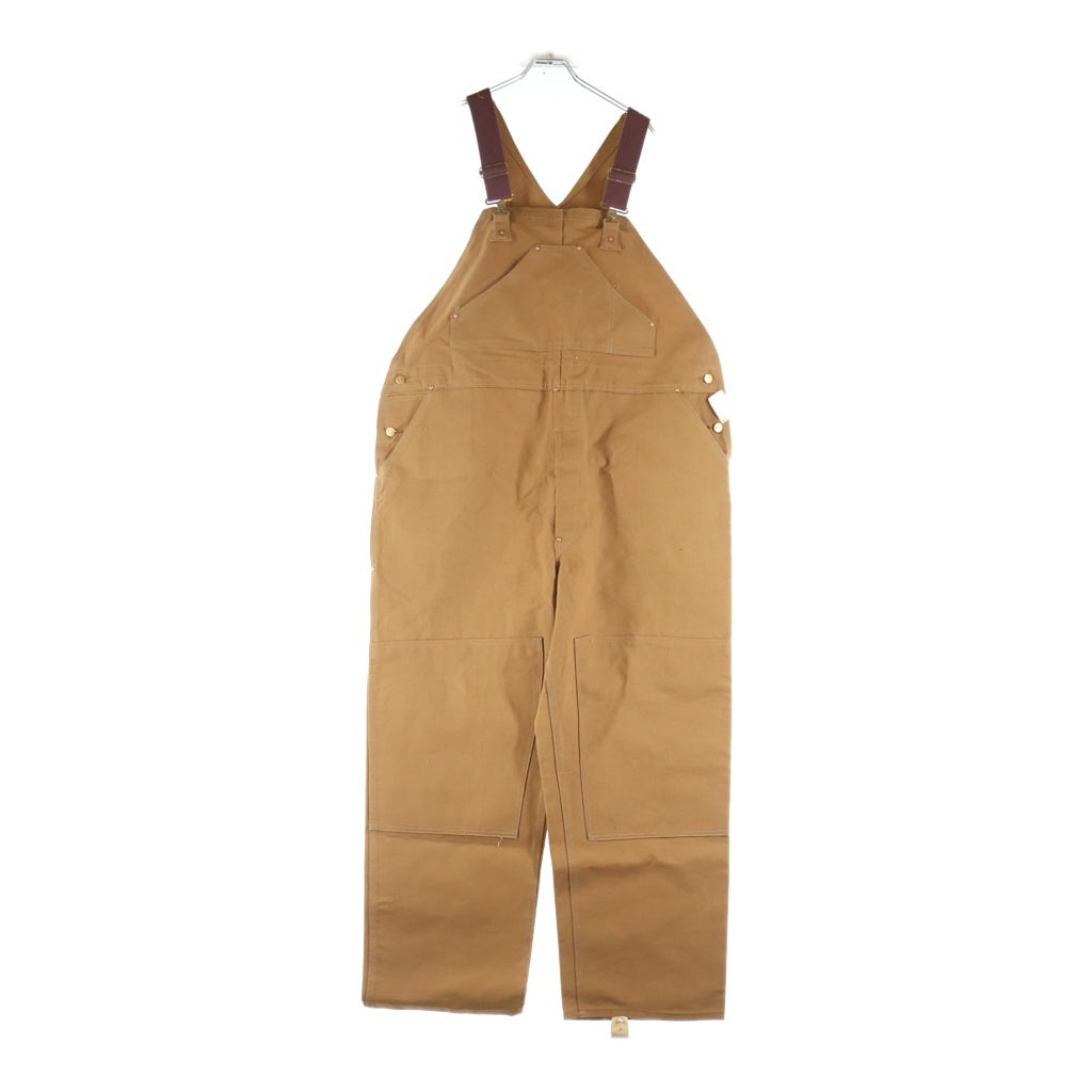 CARHARTT(カーハート) 70S VINTAGE DEADSTOCK BROWN DUCK OVERALL ヴィンテージ USA製 ダック地 ダブルニーオーバーオール つなぎ ブラウン