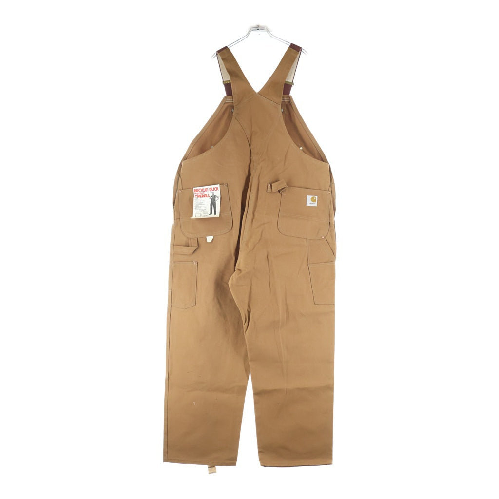 CARHARTT(カーハート) 70S VINTAGE DEADSTOCK BROWN DUCK OVERALL ヴィンテージ USA製 ダック地 ダブルニーオーバーオール つなぎ ブラウン