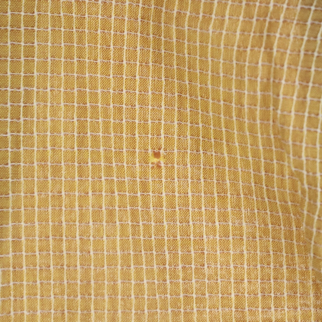 VINTAGE(ヴィンテージ) 60S VINTAGE PENNY'S TOWNCRAFT L/S OPEN COLLAR SHIRT ヴィンテージ ぺニーズ タウンクラフト 舟タグ チェック柄 長袖オープンカラー 開襟シャツ オレンジ