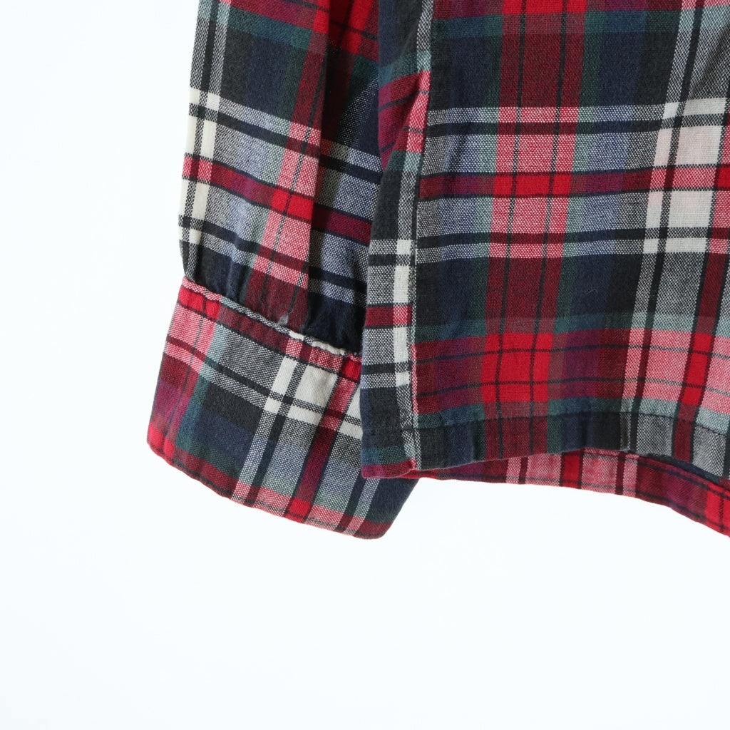 VINTAGE(ヴィンテージ) 60S VINTAGE BIANDI CELLINI L/S SHIRT ヴィンテージ チェック柄 長袖コットンシャツ レッド/グレー