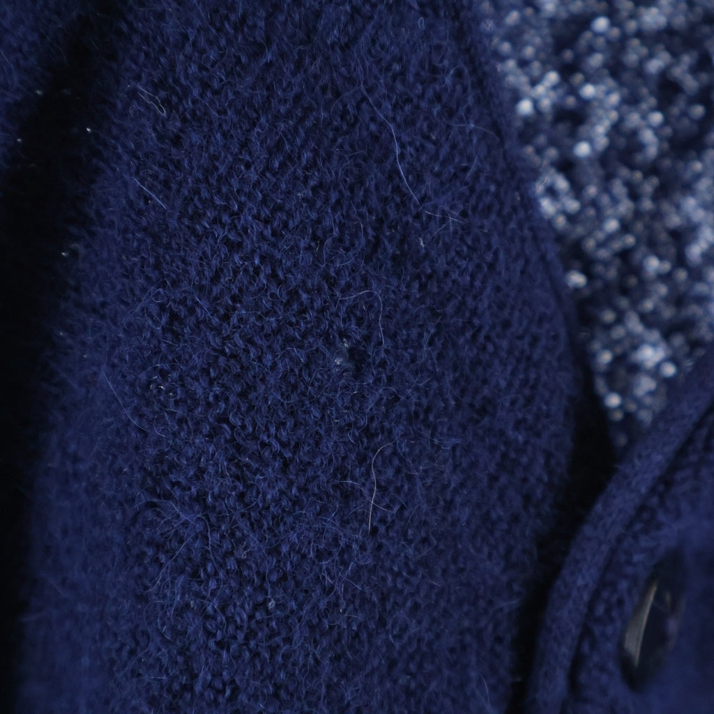 VINTAGE(ヴィンテージ) 80S VINTAGE DEADSTOCK ARNORD PALMER ROBERT BRUCE ALPACA WOOL CARDIGAN ヴィンテージ USA製 アルパカウール ニットカーディガン ブルー