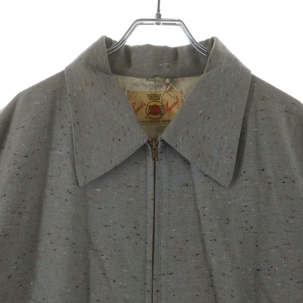 VINTAGE(ヴィンテージ) 50S VINTAGE ZERO KING WOOL JACKET ヴィンテージ カスリ柄 ウールジャケット グレー