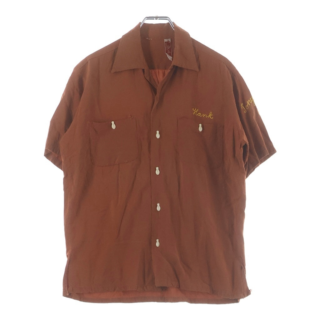 VINTAGE(ヴィンテージ) 60S VINTAGE AIR-FLO S/S BOWLING SHIRT ヴィンテージ 半袖レーヨン ボーリングシャツ オレンジ