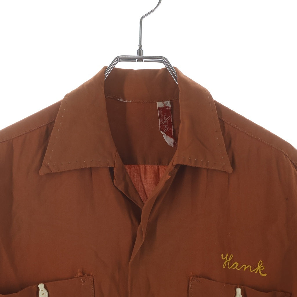 VINTAGE(ヴィンテージ) 60S VINTAGE AIR-FLO S/S BOWLING SHIRT ヴィンテージ 半袖レーヨン ボーリングシャツ オレンジ