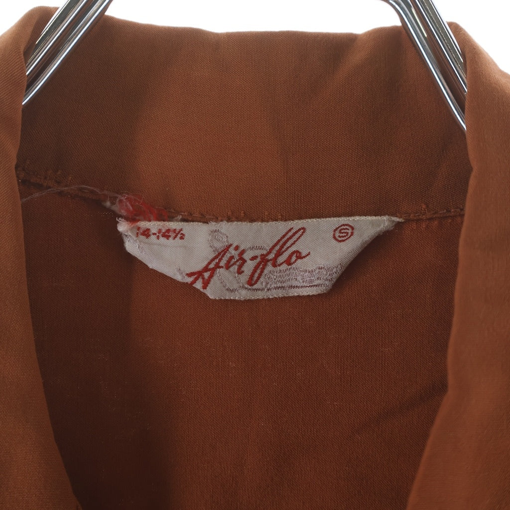 VINTAGE(ヴィンテージ) 60S VINTAGE AIR-FLO S/S BOWLING SHIRT ヴィンテージ 半袖レーヨン ボーリングシャツ オレンジ