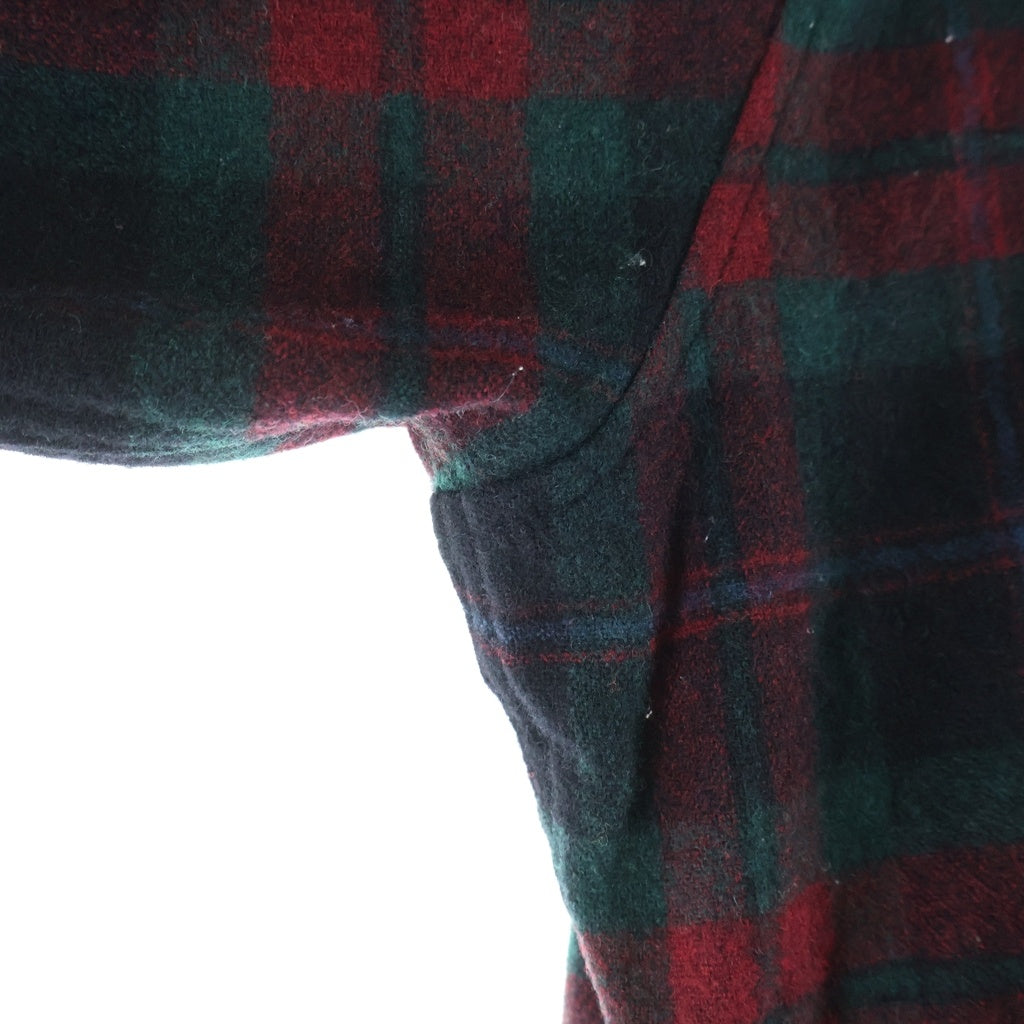 PENDLETON(ペンドルトン) 70S VINTAGE L/S CHECK WOOL BOARD SHIRT ヴィンテージ USA製 チェック柄 長袖ウール ボードシャツ レッド/グリーン