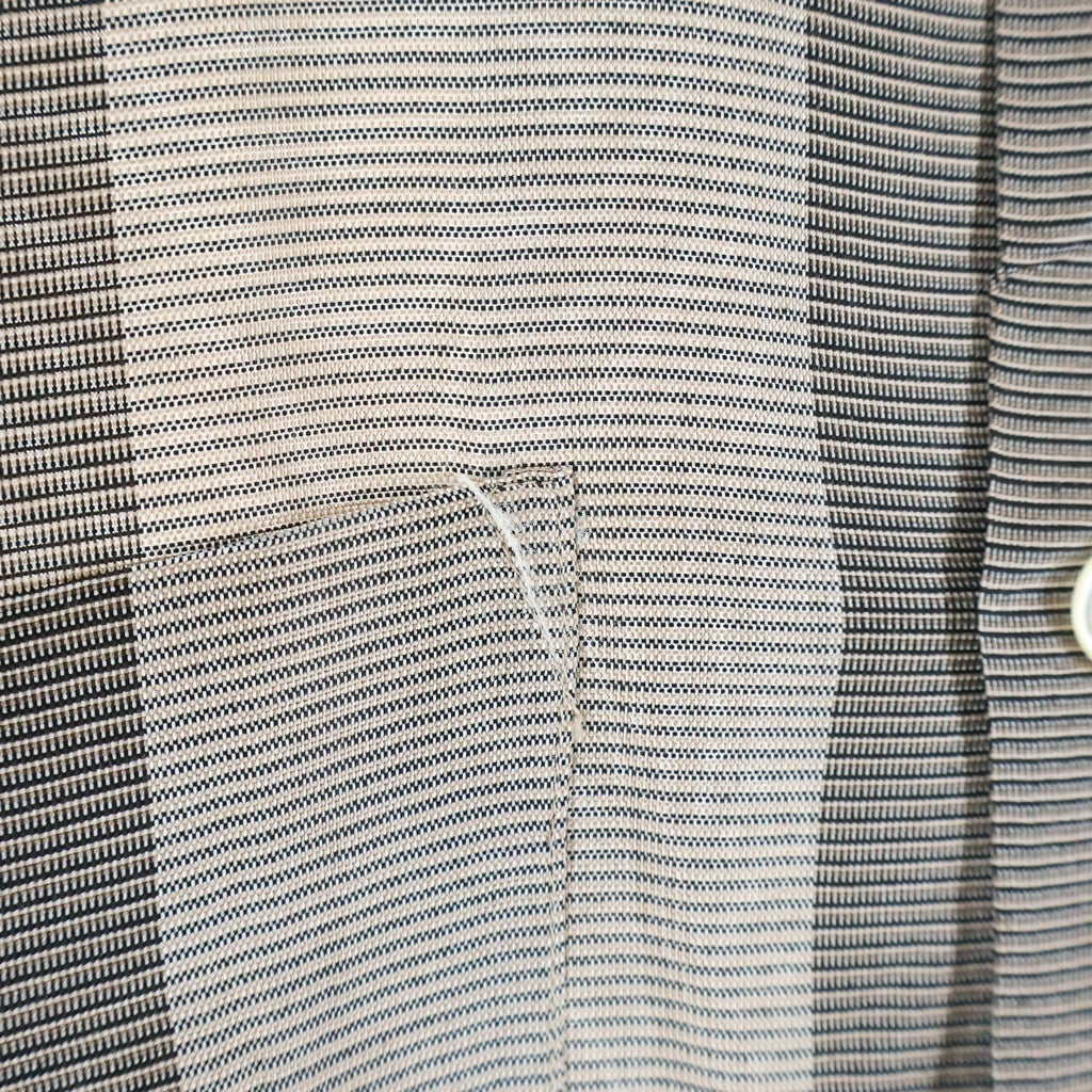 VINTAGE(ヴィンテージ) 60S VINTAGE L/S OPEN COLLAR SHIRT ヴィンテージ ストライプデザイン 長袖オープンカラー 開襟シャツ グレー