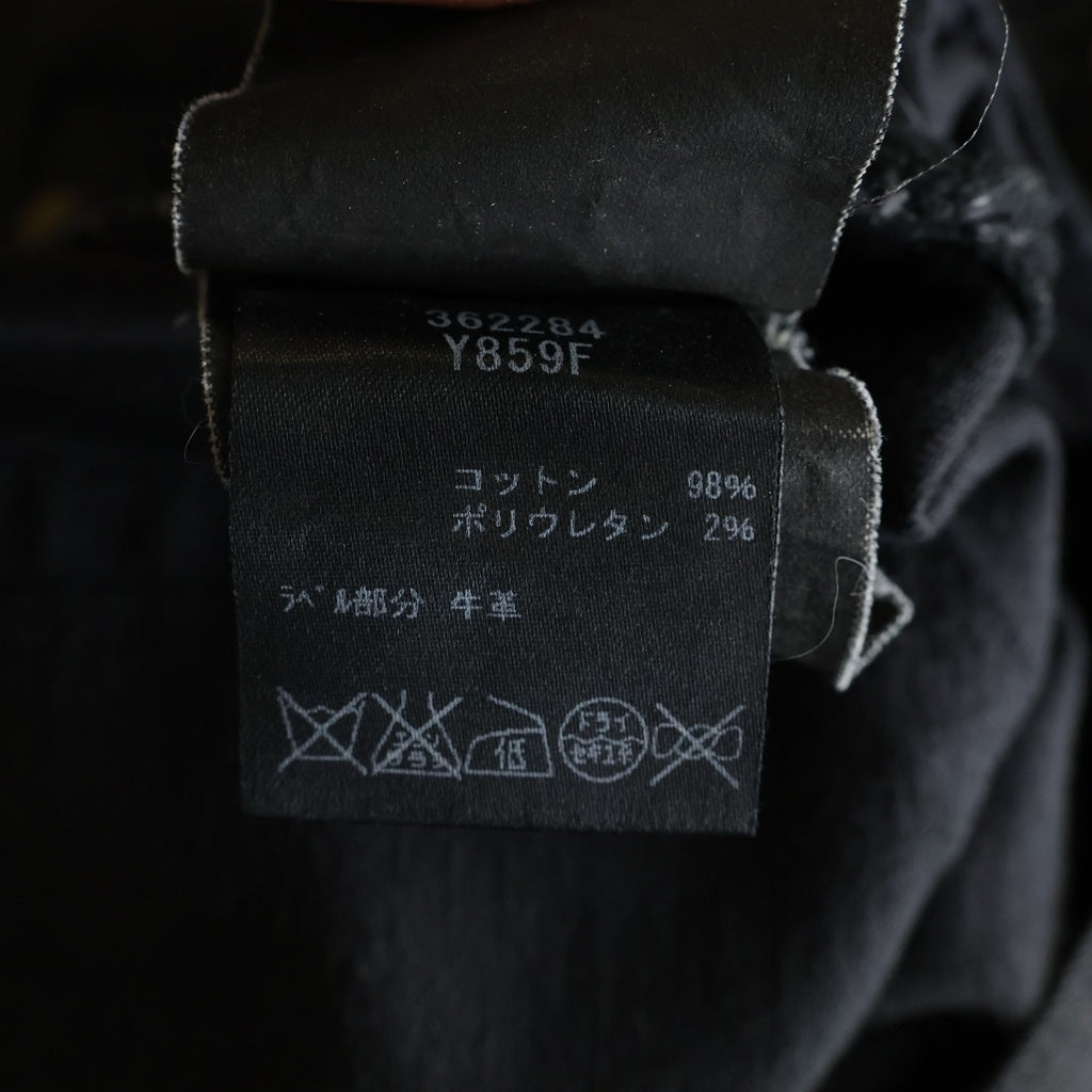 SAINT LAURENT PARIS(サンローランパリ) 14AW エディ期 クラッシュ加工 スキニーデニムパンツ ブラック 362284